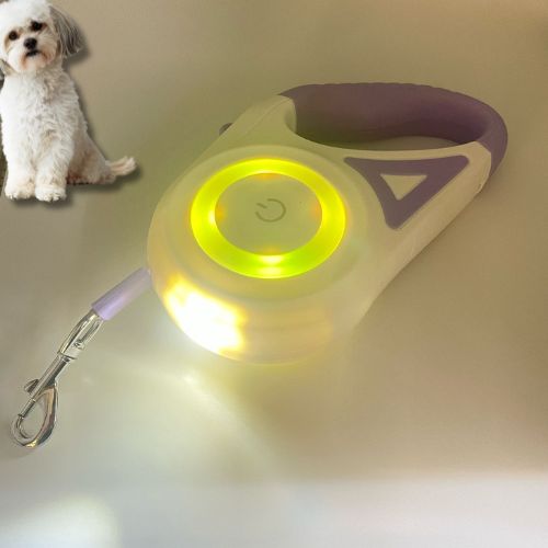 רצועת פנס 5 מ' כולל גלילי שקי קקי ריחניים ביותר בריח תות, תיק יוקרתי לשקיות וצ'יפ ג'י.פי.אס למעקב אחר הכלב